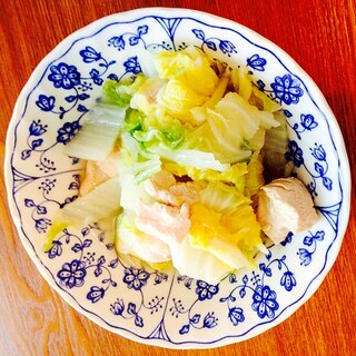 材料コレだけ！胸肉と白菜の中華煮